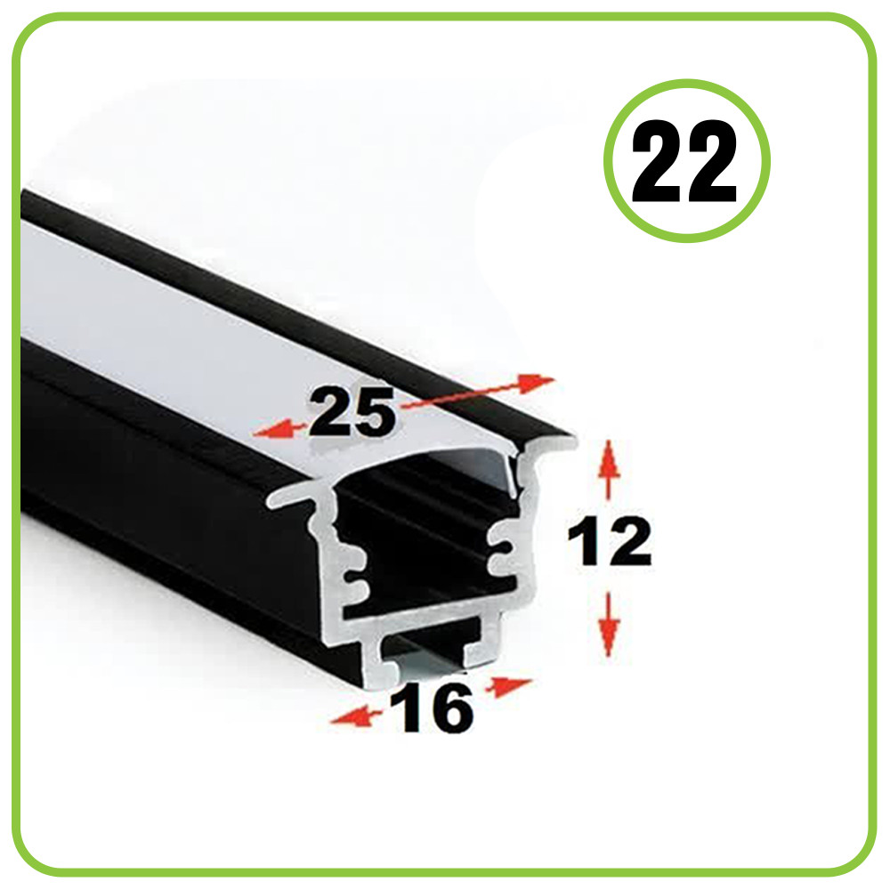 پروفیل کد 22 توکار وزن استاندارد