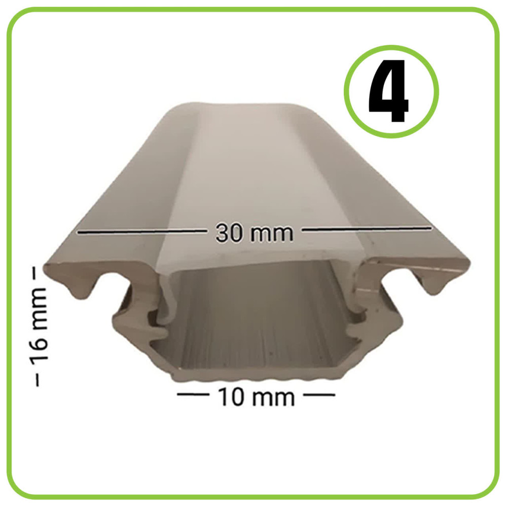  پروفیل کد 4 کنجی زیر کابینتی